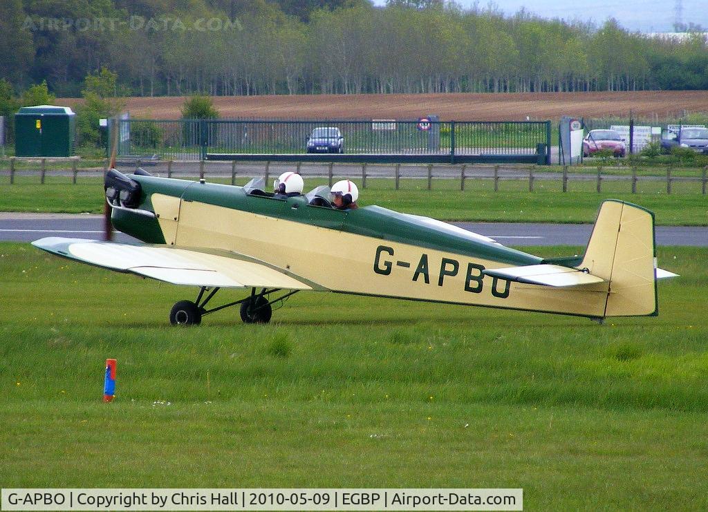 G-APBO, 1960 Druine D-5 Turbi C/N PFA 229, at the Great Vintage Flying Weekend