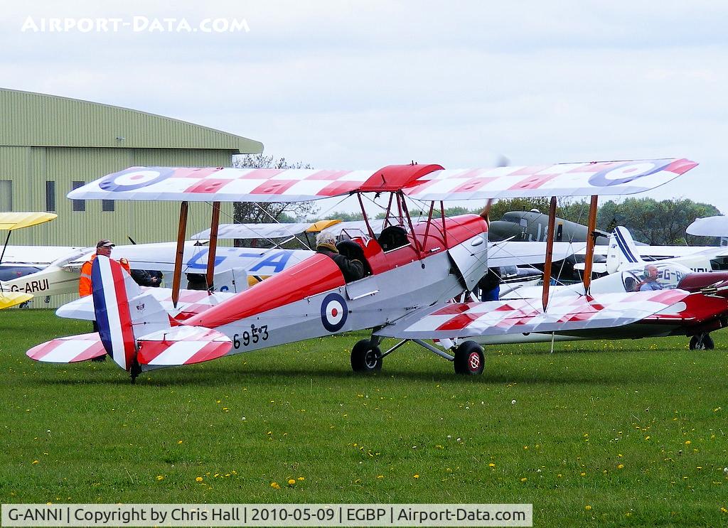 G-ANNI, 1941 De Havilland DH-82A Tiger Moth II C/N 85162, at the Great Vintage Flying Weekend