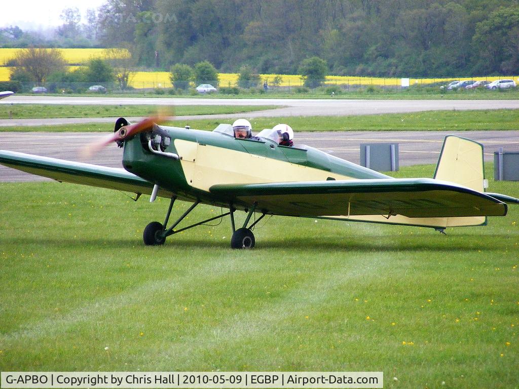 G-APBO, 1960 Druine D-5 Turbi C/N PFA 229, at the Great Vintage Flying Weekend