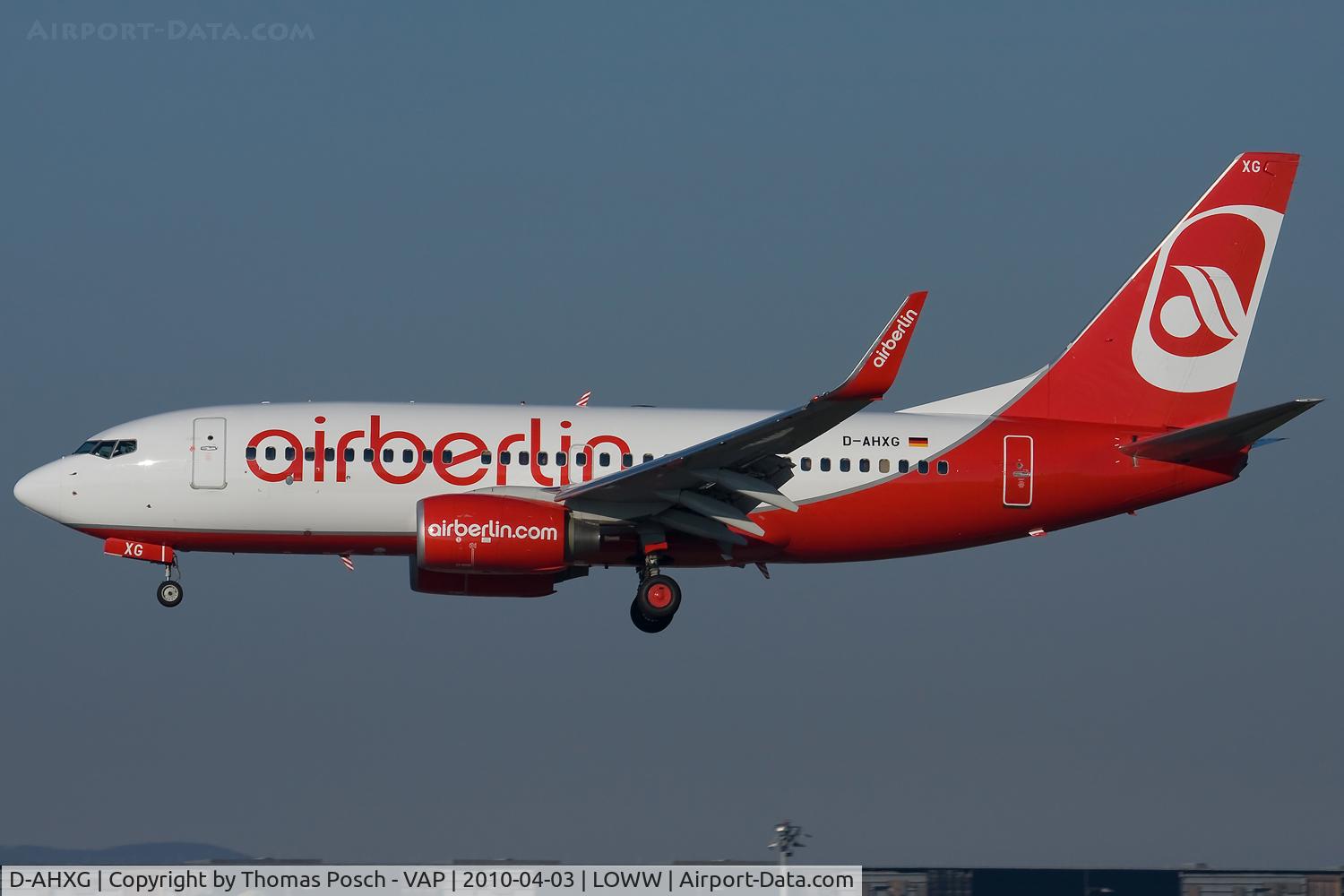 D-AHXG, 2008 Boeing 737-7K5 C/N 35140, Air Berlin