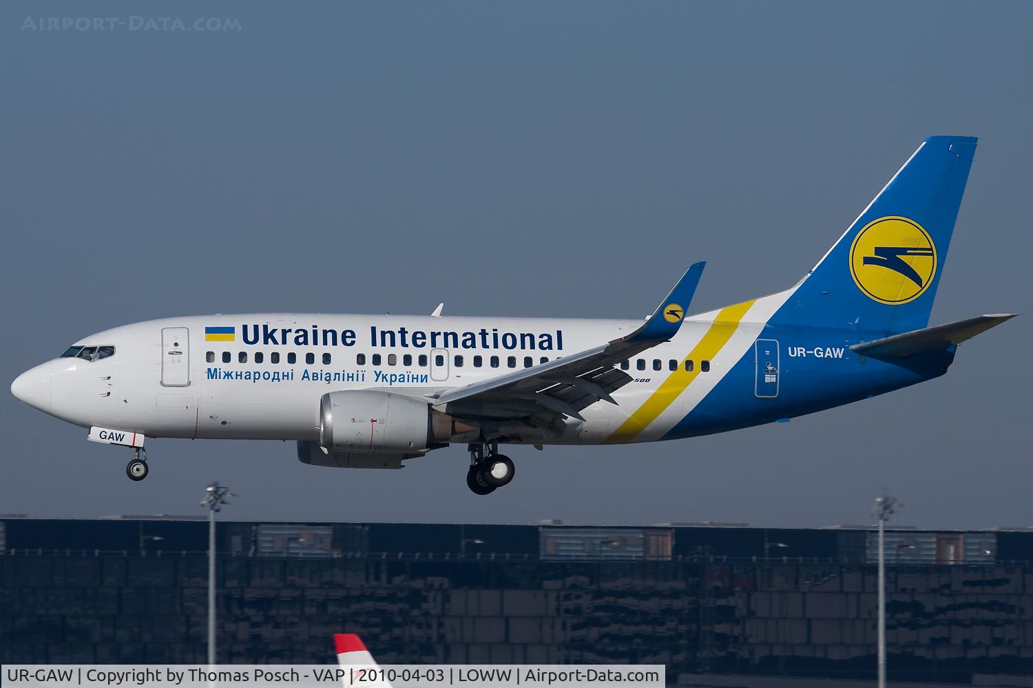 UR-GAW, 1991 Boeing 737-5Y0 C/N 24898, Ukraine International Airlines