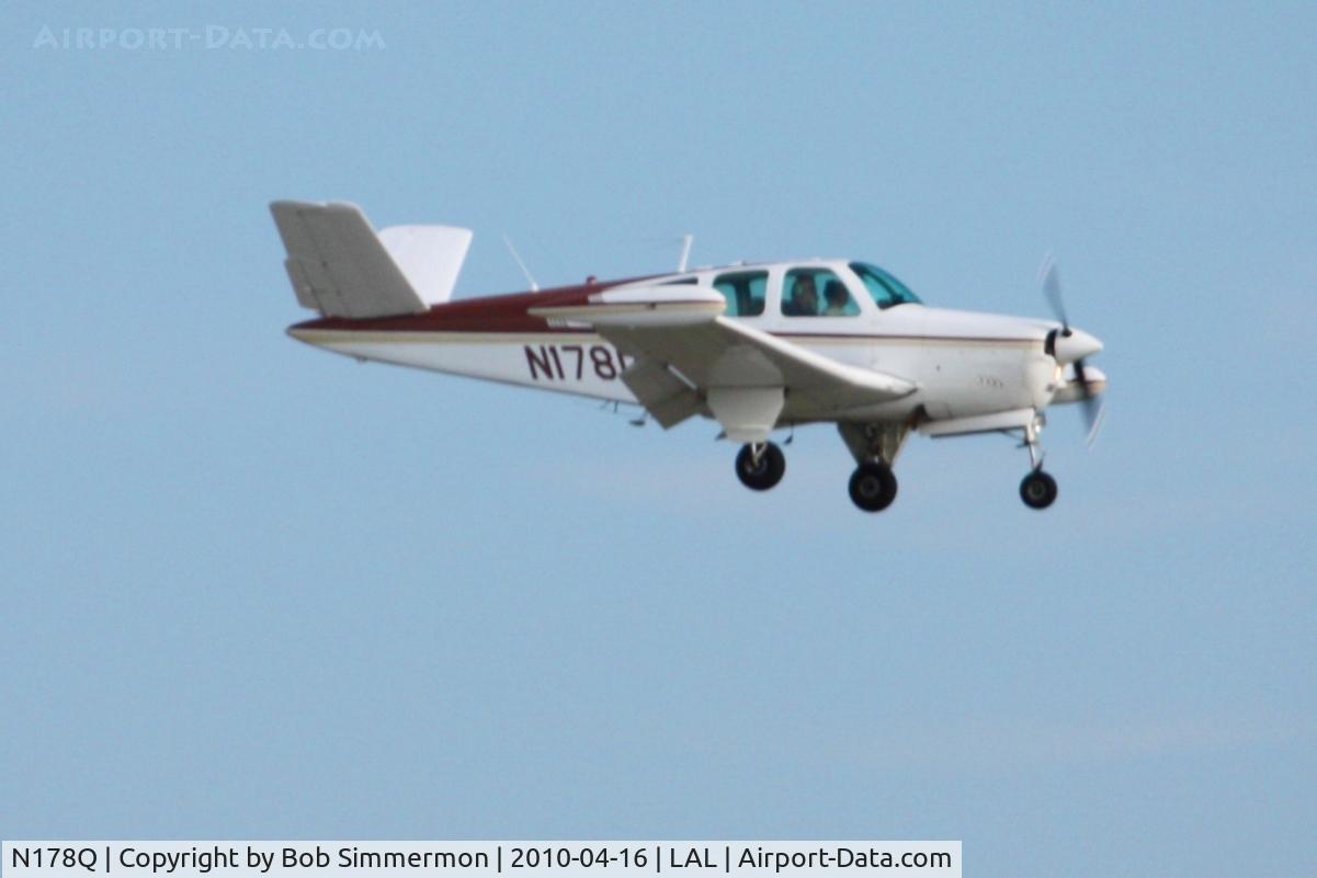 N178Q, 1964 Beech S35 Bonanza C/N D-7560, Arriving at Lakeland, FL during Sun N Fun 2010.