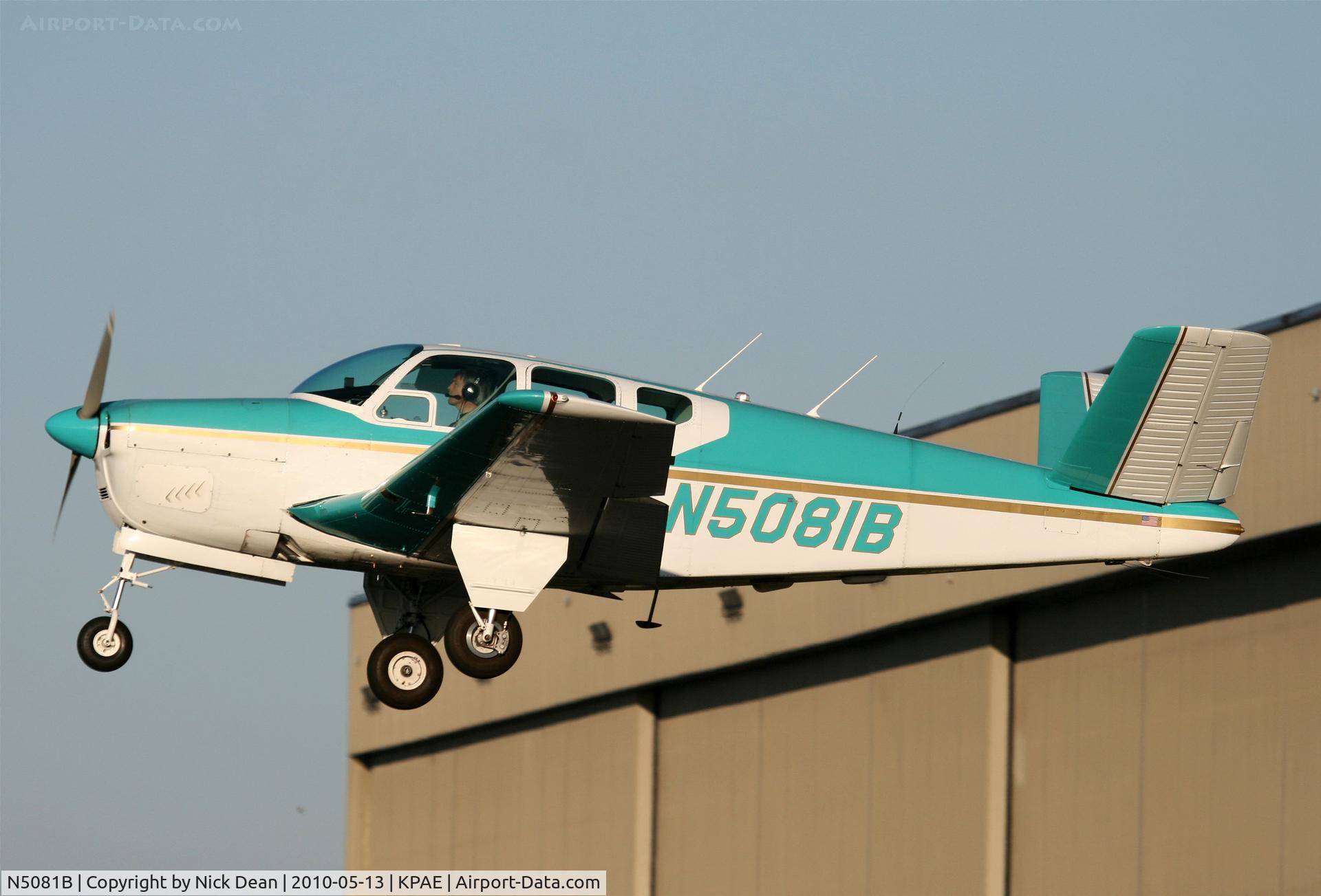 N5081B, 1955 Beech F35 Bonanza C/N D-4364, KPAE