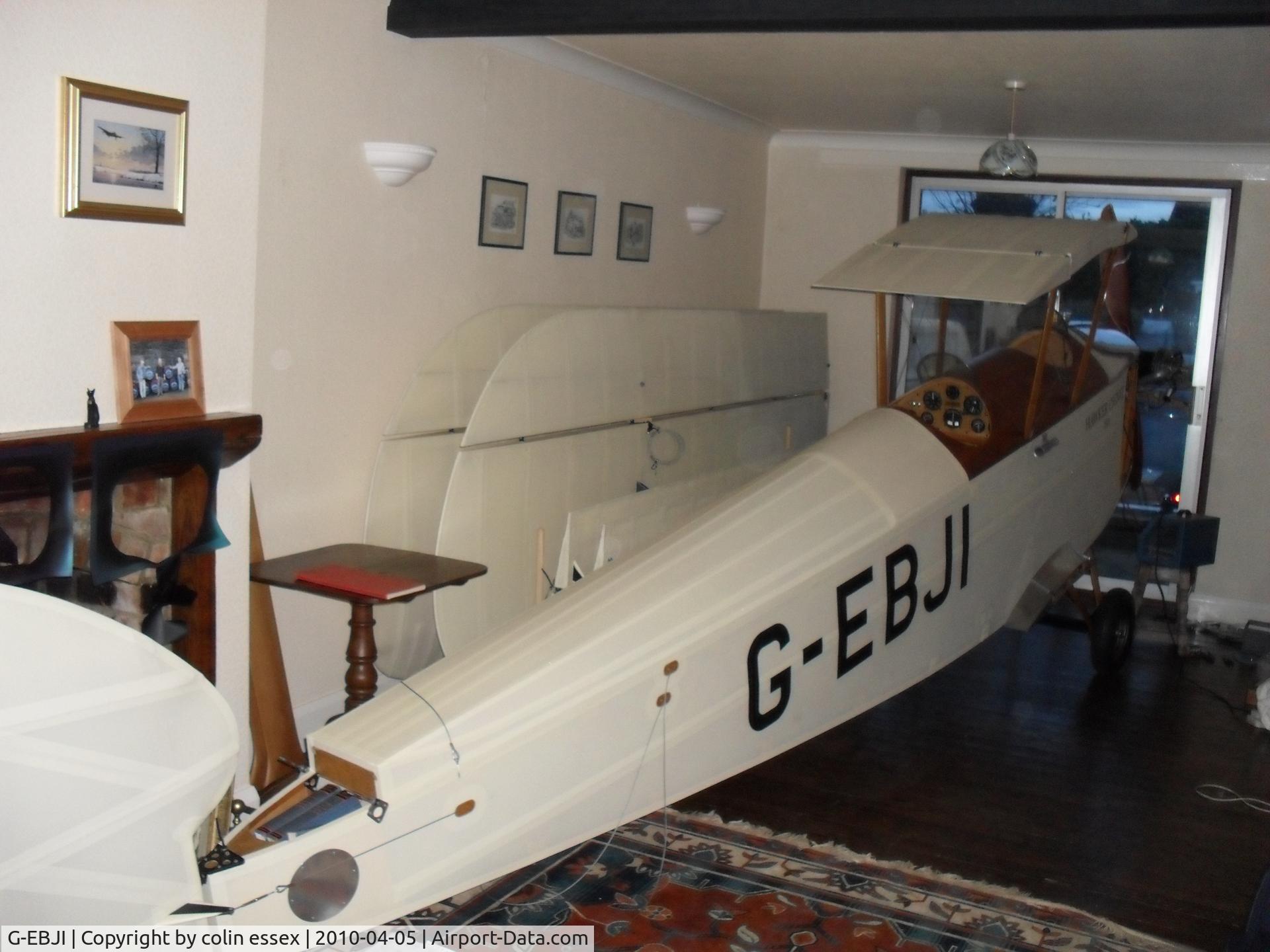 G-EBJI, 1977 Hawker Cygnet Replica C/N PFA 077-10240, at home awaiting removal to Old Warden