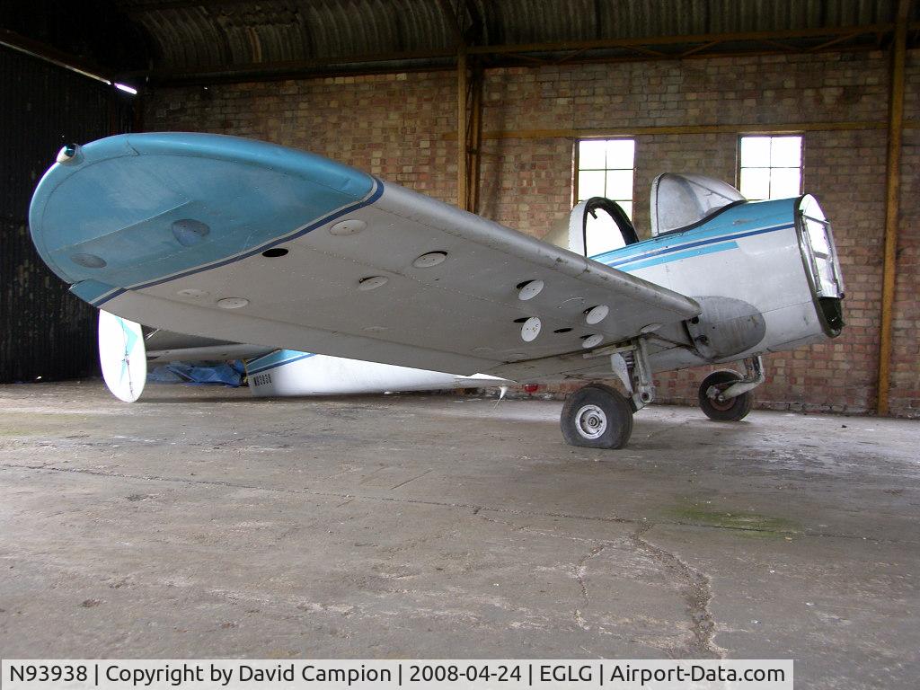 N93938, 1946 Erco 415C Ercoupe C/N 1261, Pictured in this sorry state @ Panshanger, UK on 24 April 2008