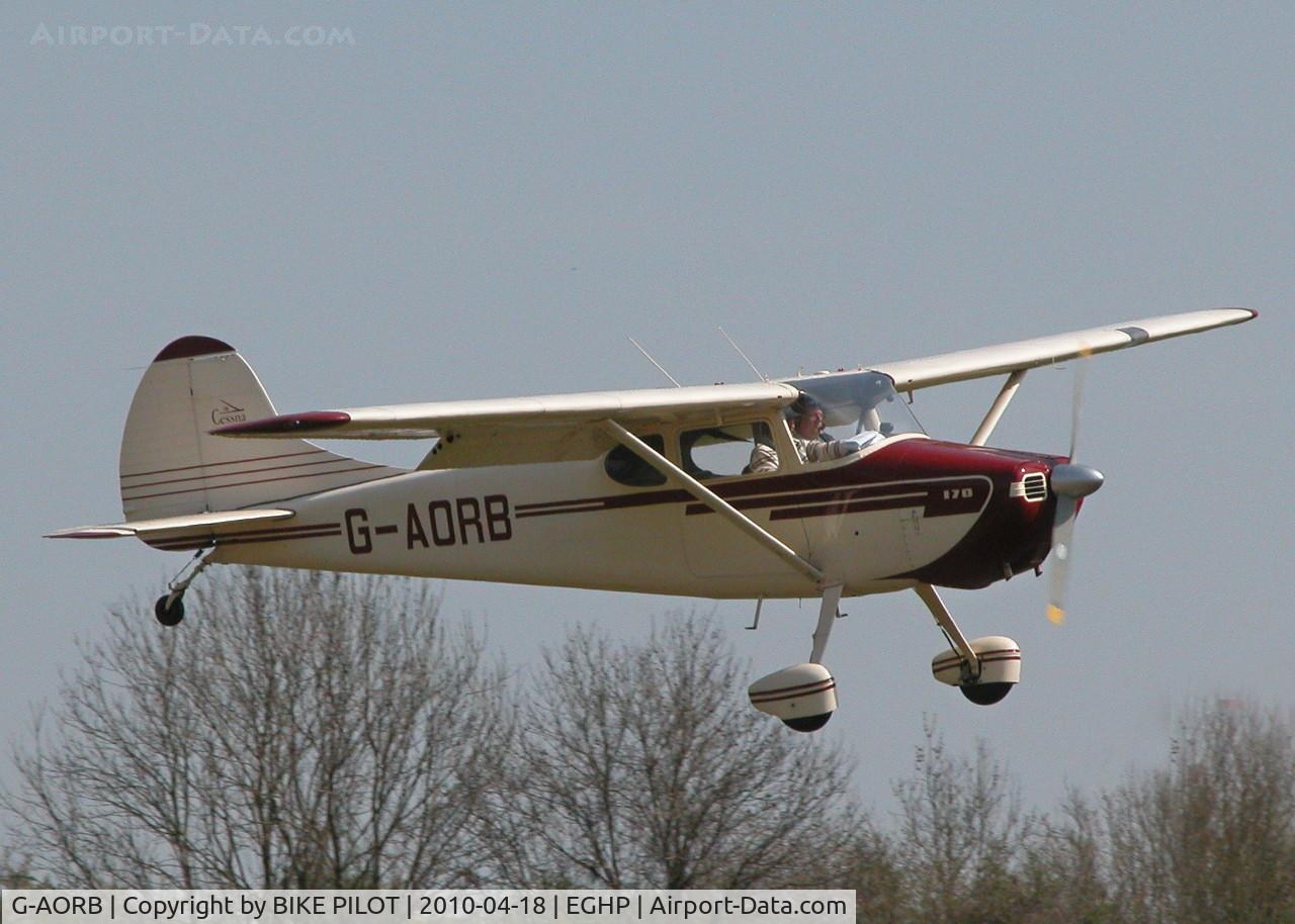 G-AORB, 1952 Cessna 170B C/N 20767, NICE 170B FINALS RWY 26