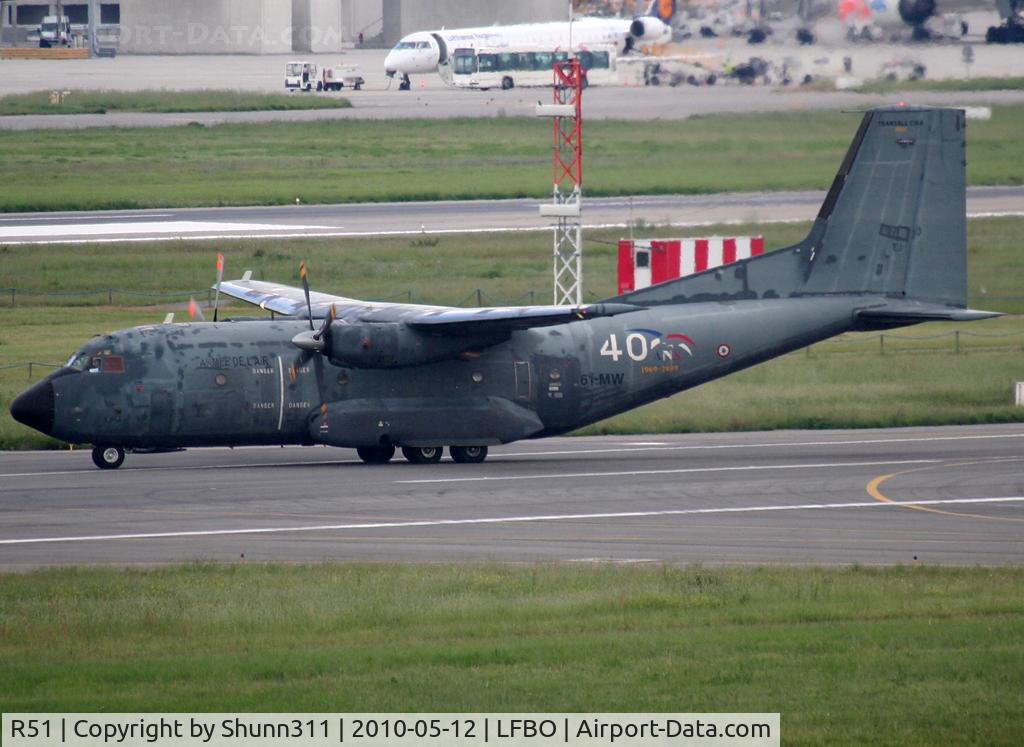 R51, Transall C-160R C/N 51, Special 40th anniversary logo on rear fuselage...