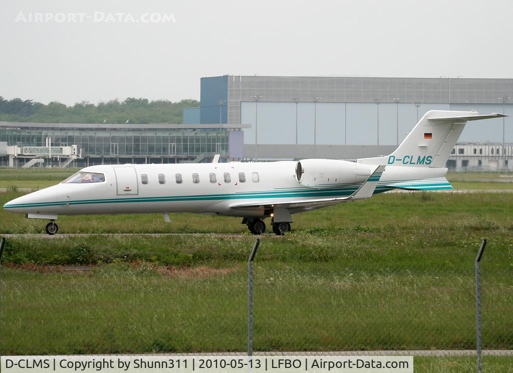 D-CLMS, 2009 Learjet 45 C/N 45-395, Taxiing to the General Aviation area...