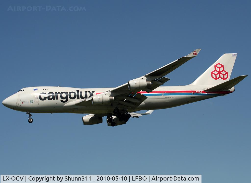 LX-OCV, 1999 Boeing 747-4R7F/SCD C/N 29731, Landing rwy 32L