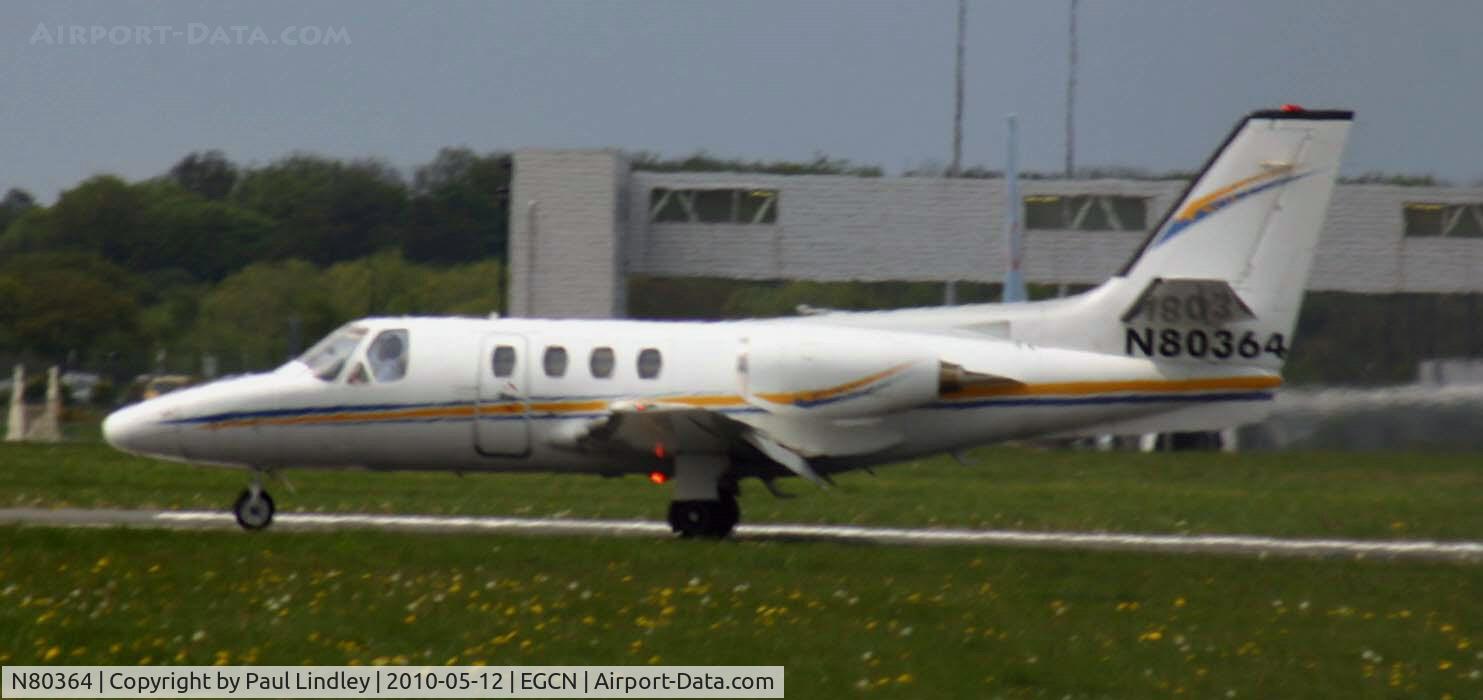 N80364, 1975 Cessna 500 Citation I C/N 500-0299, In for maintenence at Kinch
