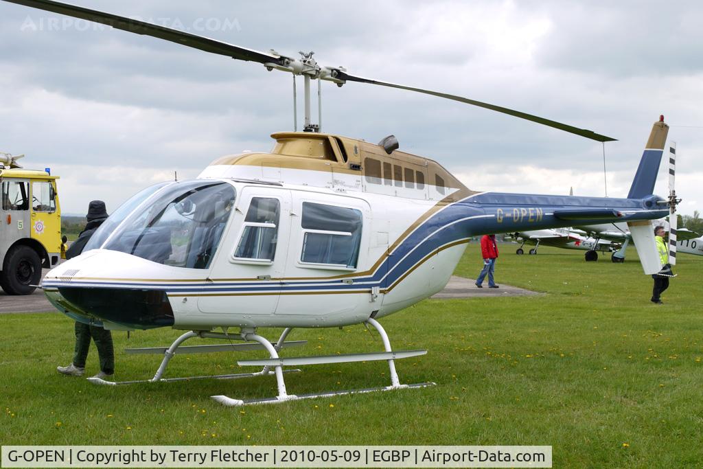 G-OPEN, 1994 Bell 206B JetRanger III C/N 4300, 1994 Bell Helicopter Textron BELL 206B at the Great Vintage Flying Weekend at Kemble