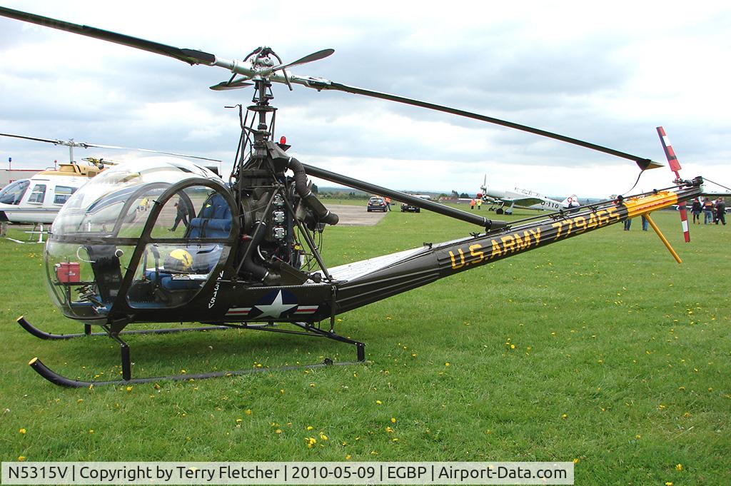N5315V, 1956 Hiller UH-12C C/N 757, 1956 Hiller UH-12C - Former LAPD machine - at the Great Vintage Flying Weekend at Kemble