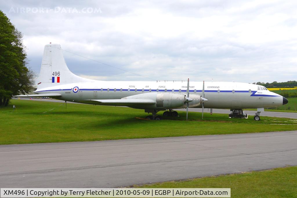 XM496, 1959 Bristol Britannia C.1 (175 Britannia 253F) C/N 13508, 1960 Bristol Aircraft Ltd BRITANNIA 253F preserved at Kemble