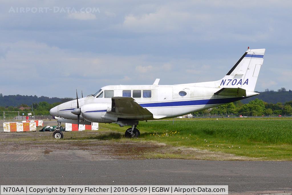 N70AA, 1970 Beech 70 Queen Air C/N LB-35, Beech 70 at Wellesbourne