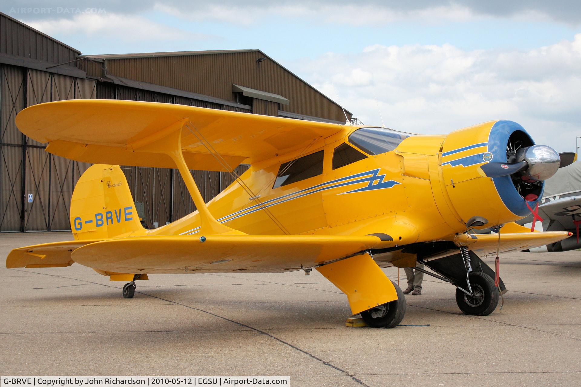 G-BRVE, 1945 Beech D17S Staggerwing C/N 6701, @ Duxford