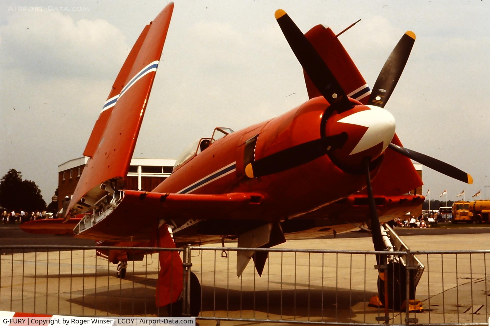 G-FURY, 1948 Hawker Sea Fury FB.11 C/N 41H/642111, At RNAS Yeovilton Naval Air Day. Year to be confirmed