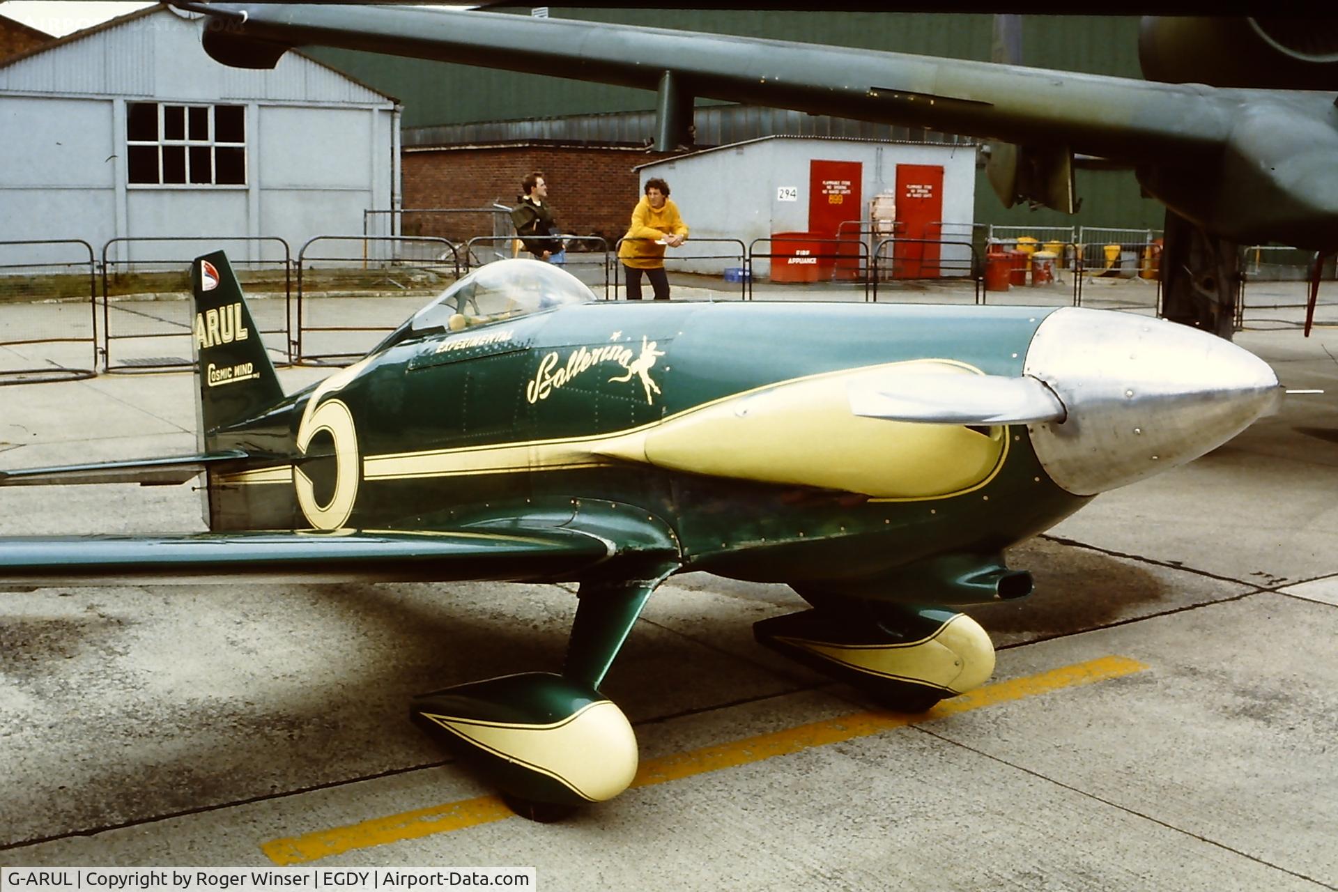 G-ARUL, 1973 LeVier Cosmic Wind C/N PFA 1511, Race #5. At RNAS Yeovilton Naval Air Day . Year to be confirmed