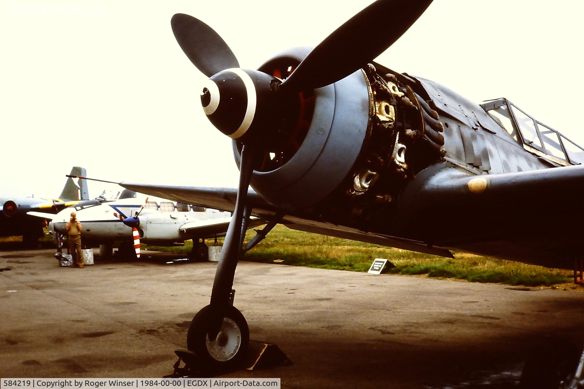 584219, Focke-Wulf Fw-190F-8/U1 C/N 584219, A two seat U1 trainer variant seen at the RAF St Athan Historic Aircraft Collection open day 1984