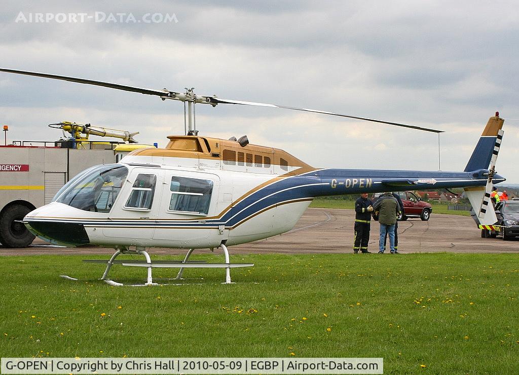 G-OPEN, 1994 Bell 206B JetRanger III C/N 4300, at the Great Vintage Flying Weekend