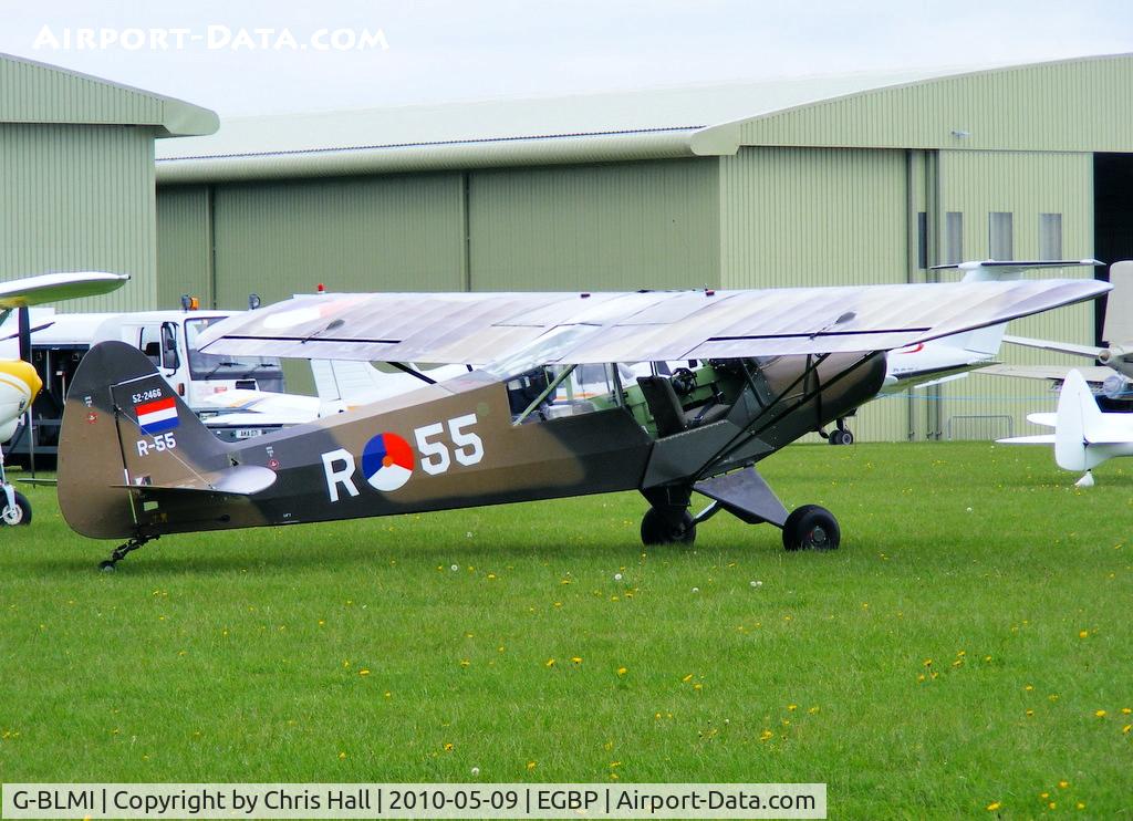 G-BLMI, 1952 Piper L-18C Super Cub (PA-18-95) C/N 18-2066, at the Great Vintage Flying Weekend