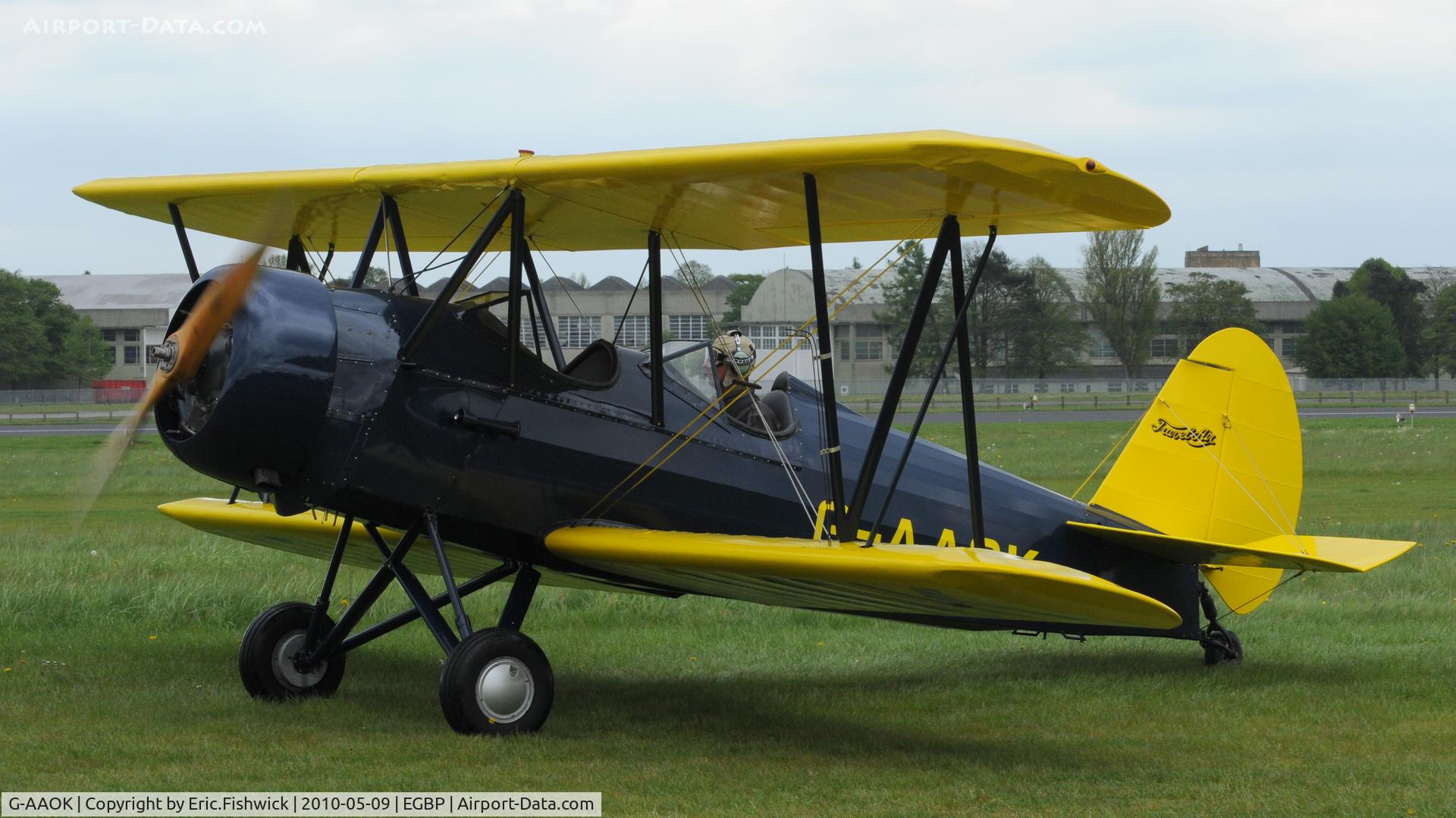 G-AAOK, 1929 Curtiss-Wright Travel Air 12Q C/N 2026, 1. G-AAOK at Kemble Airport (Great Vintage Flying Weekend)