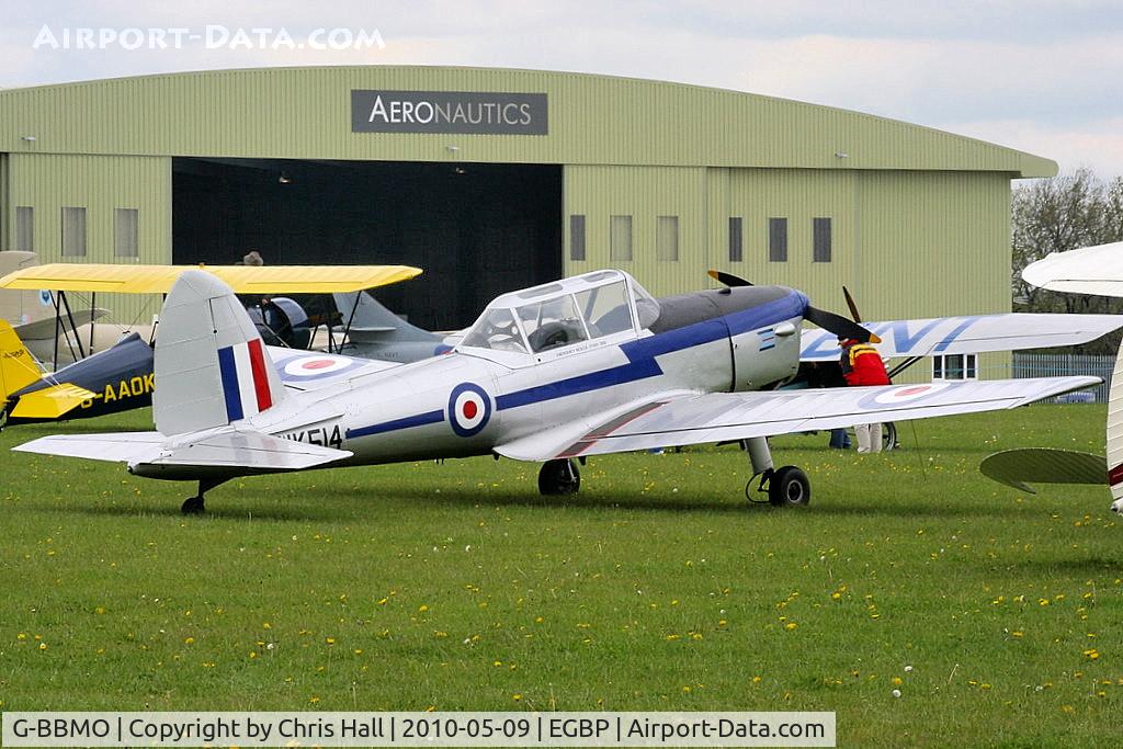 G-BBMO, 1952 De Havilland DHC-1 Chipmunk T.10 C/N C1/0550, at the Great Vintage Flying Weekend