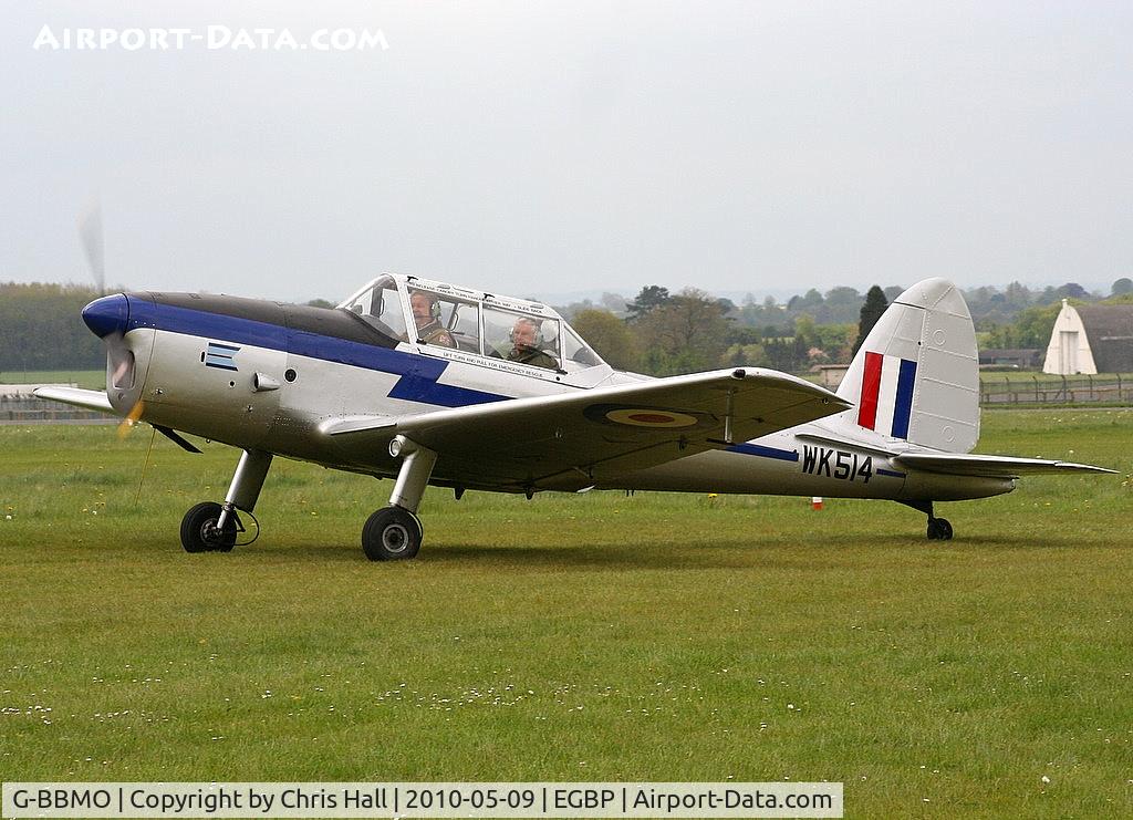 G-BBMO, 1952 De Havilland DHC-1 Chipmunk T.10 C/N C1/0550, at the Great Vintage Flying Weekend