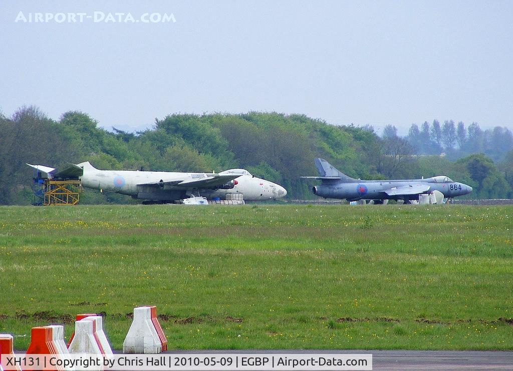XH131, English Electric Canberra PR.9 C/N SH1721, with Hawker Hunter GA11, XE689