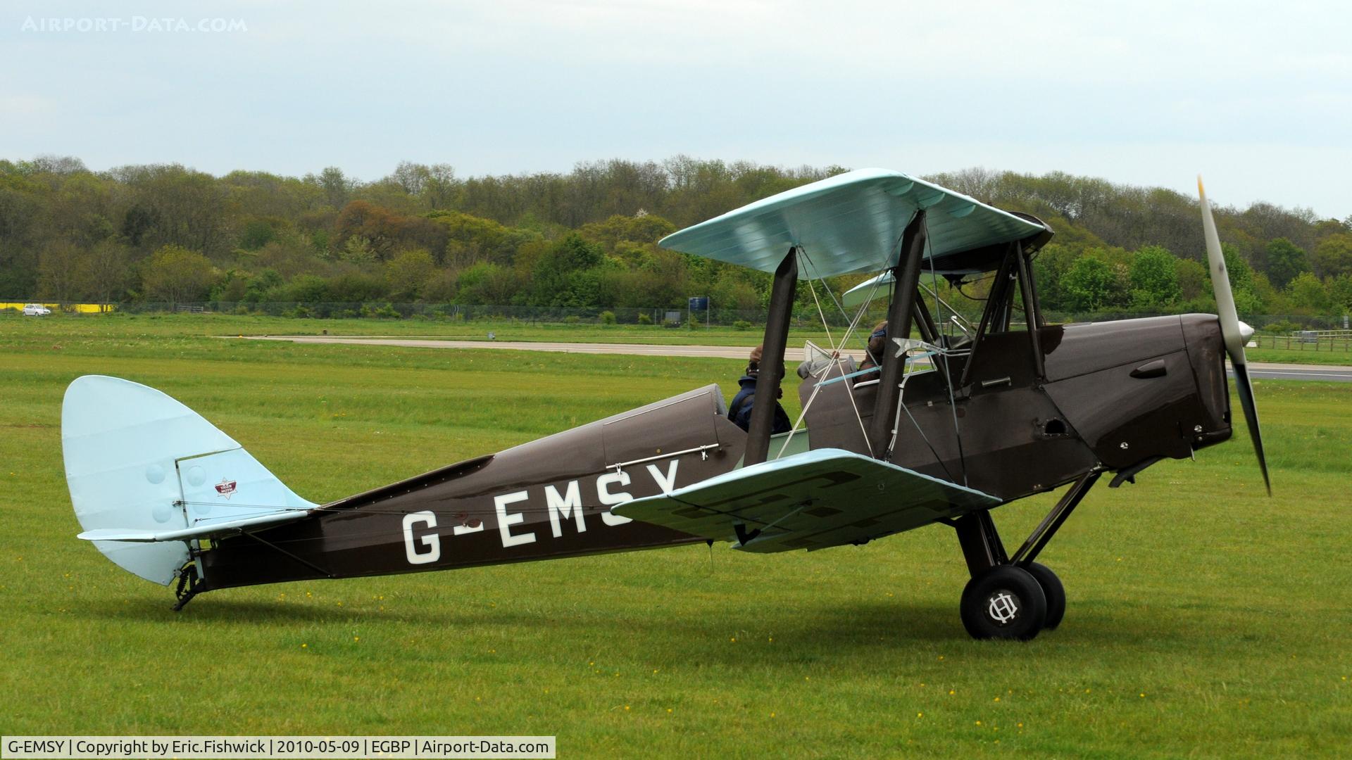 G-EMSY, 1940 De Havilland DH-82A Tiger Moth II C/N 83666, 2. G-EMSY Lovely Tiger Moth at Kemble Airport (Great Vintage Flying Weekend)
