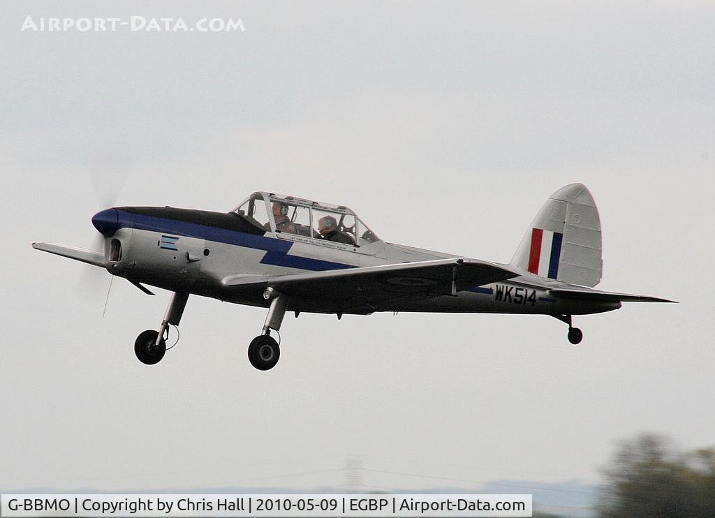 G-BBMO, 1952 De Havilland DHC-1 Chipmunk T.10 C/N C1/0550, at the Great Vintage Flying Weekend