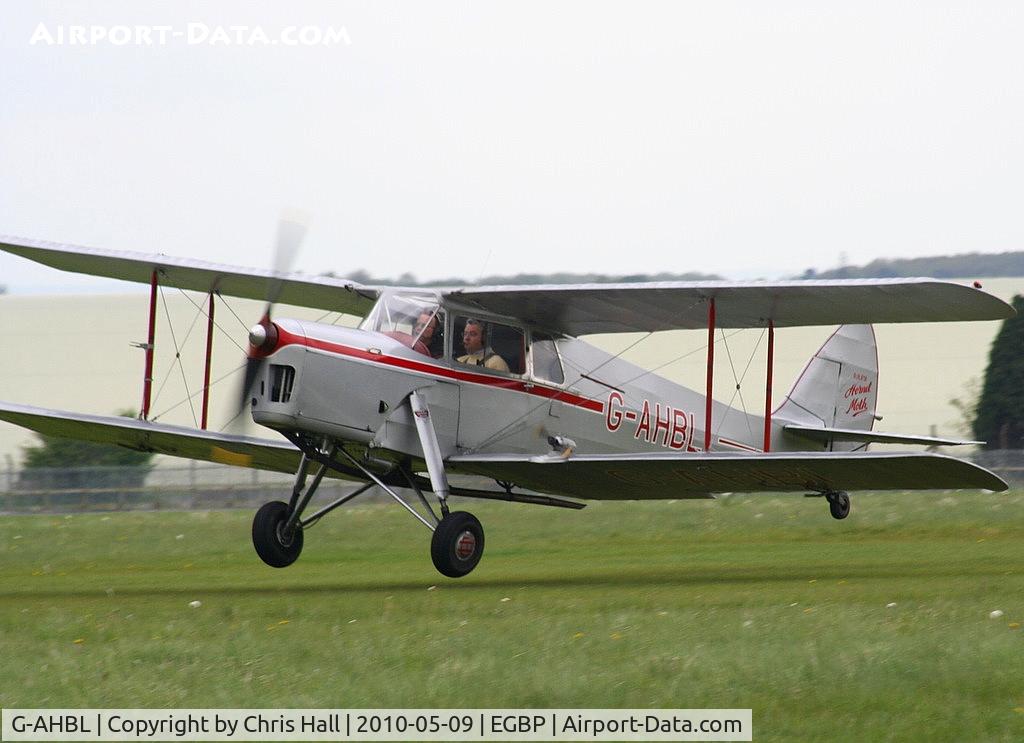 G-AHBL, 1936 De Havilland DH.87B Hornet Moth C/N 8135, at the Great Vintage Flying Weekend