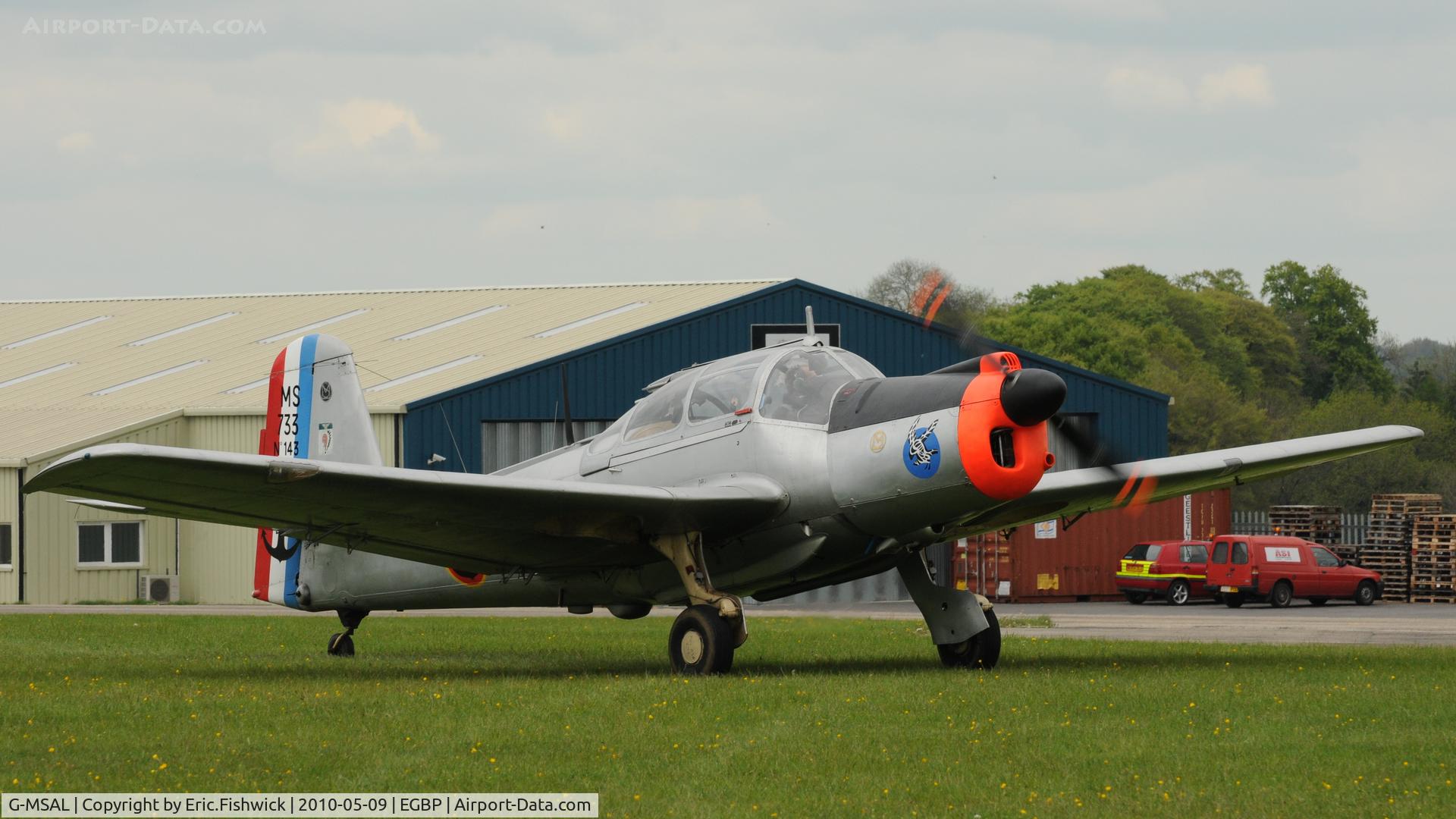 G-MSAL, 1956 Morane-Saulnier MS-733 Alcyon C/N 143, 3. MS733/143 at Kemble Airport (Great Vintage Flying Weekend)