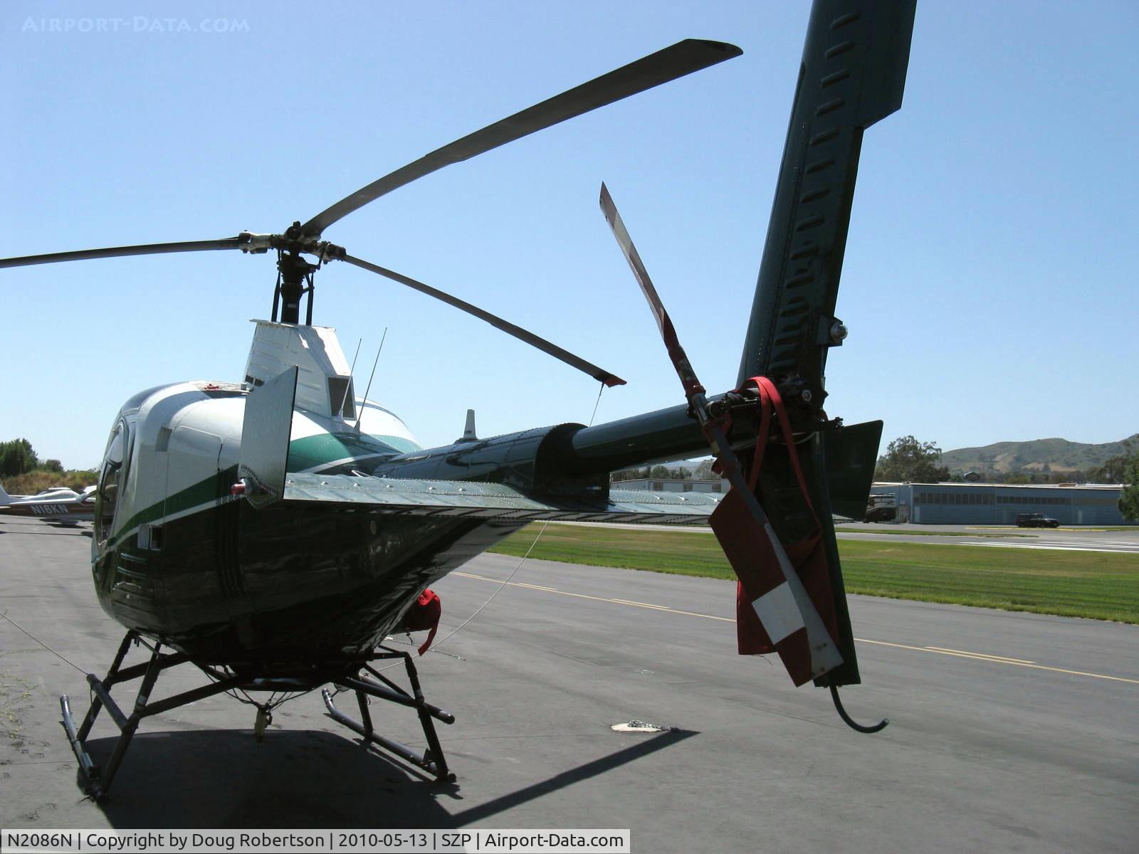 N2086N, 1994 Schweizer 269D C/N 0008, 1994 Schweizer 269D, one Allison C20W turboshaft, 235 Hp for takeoff, 220 Hp max continuous operation, anti-torque rotor