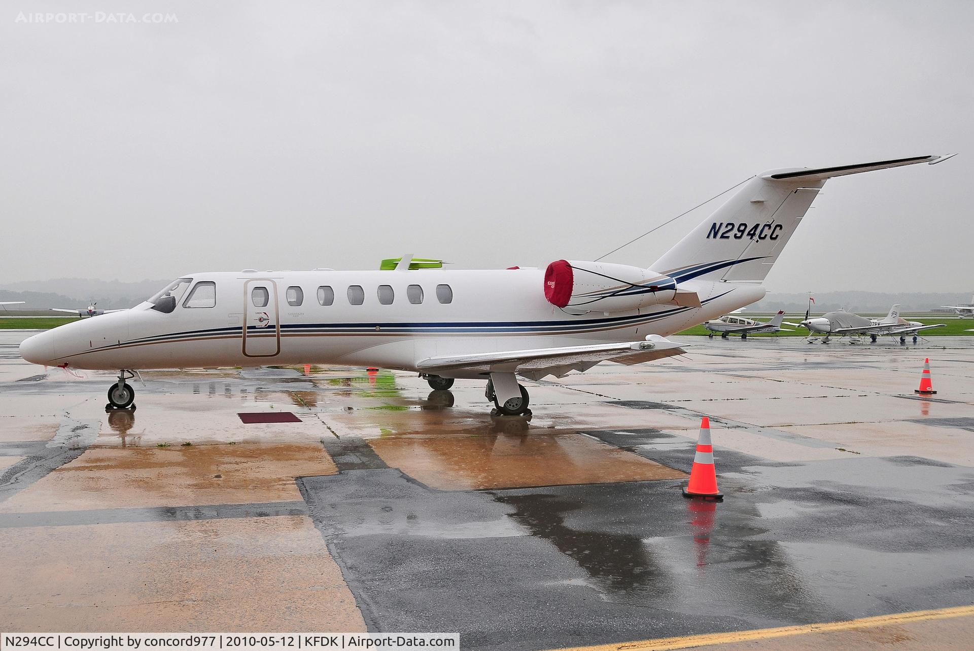 N294CC, 2008 Cessna 525B CitationJet CJ3 C/N 525B-0294, Seen at KFDK on 5/12/2010.