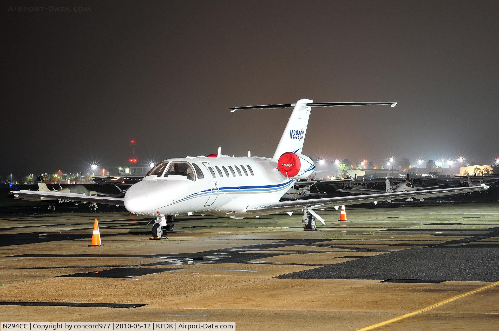 N294CC, 2008 Cessna 525B CitationJet CJ3 C/N 525B-0294, Seen at KFDK on 5/12/2010.