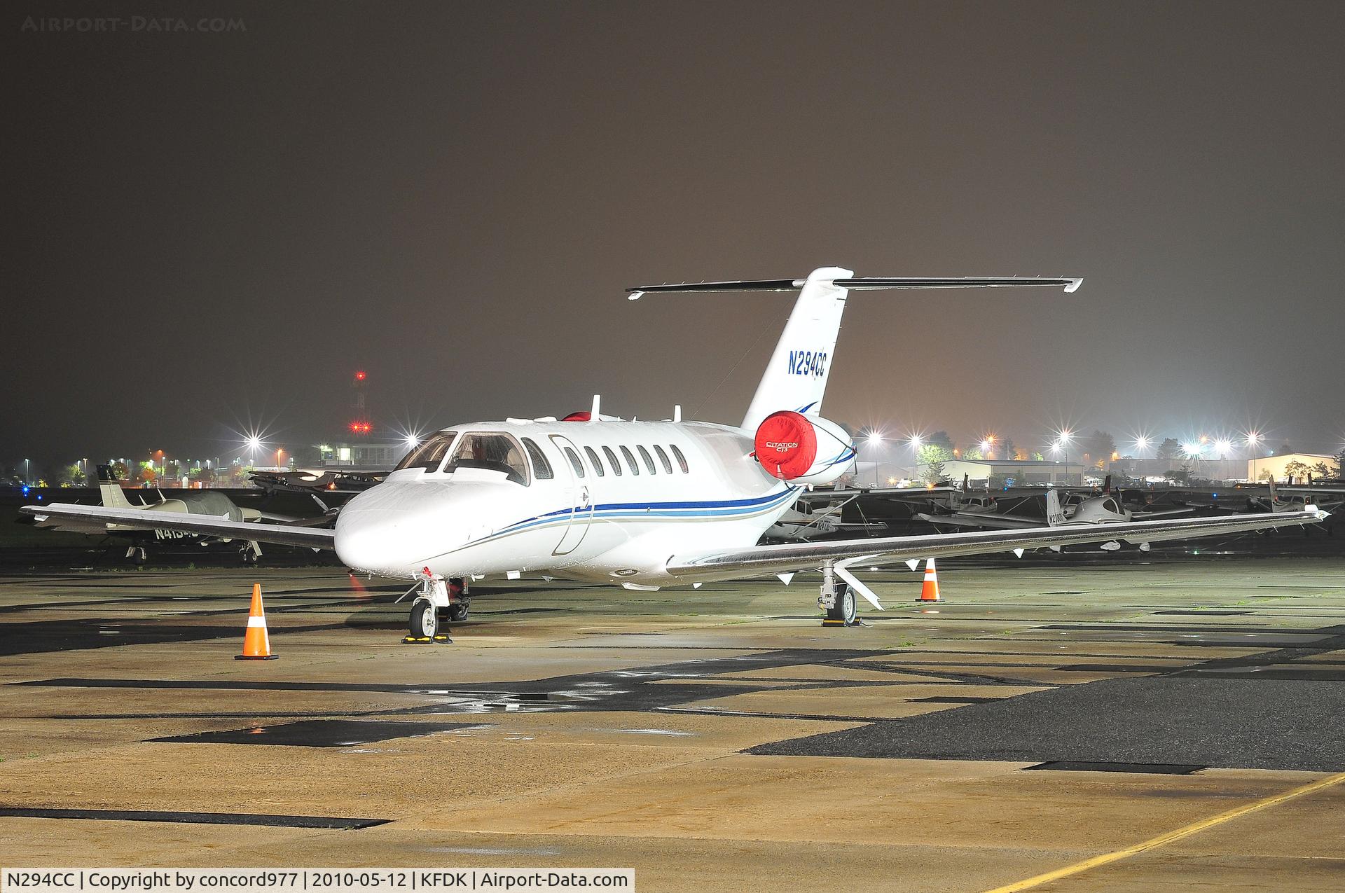 N294CC, 2008 Cessna 525B CitationJet CJ3 C/N 525B-0294, Seen at KFDK on 5/12/2010.