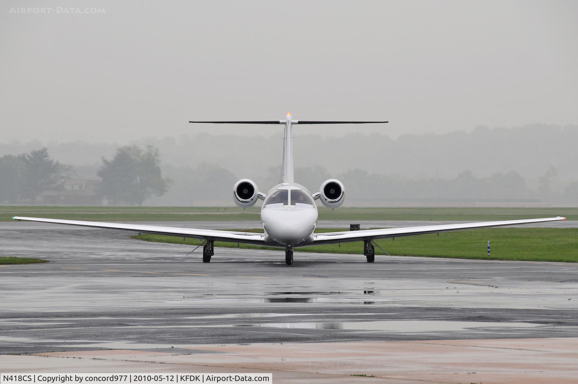 N418CS, 2006 Cessna 525B CitationJet CJ3 C/N 525B0108, Seen at KFDK on 5/12/2010.