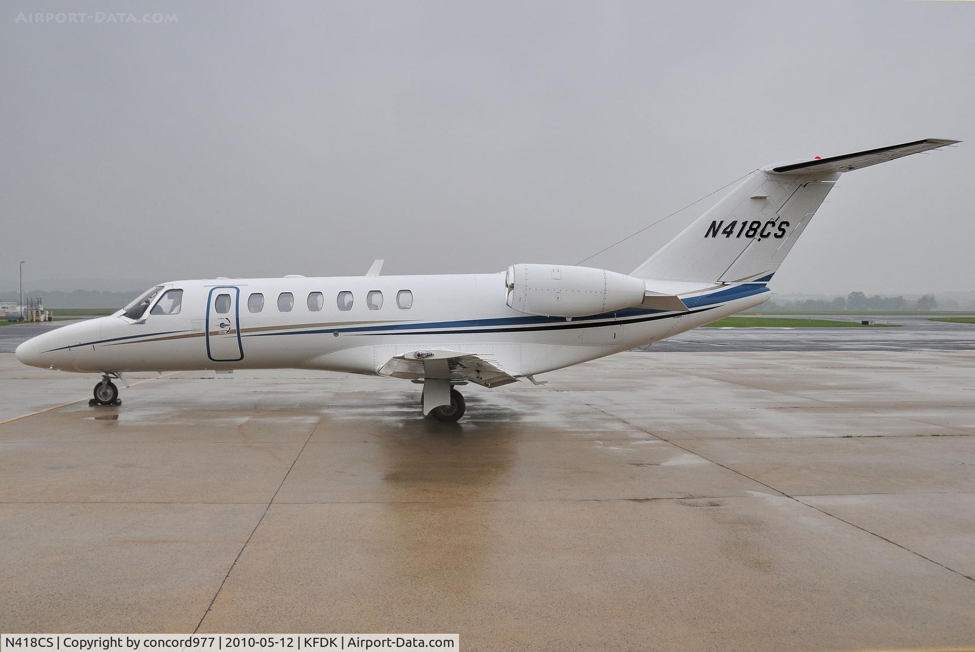 N418CS, 2006 Cessna 525B CitationJet CJ3 C/N 525B0108, Seen at KFDK on 5/12/2010.