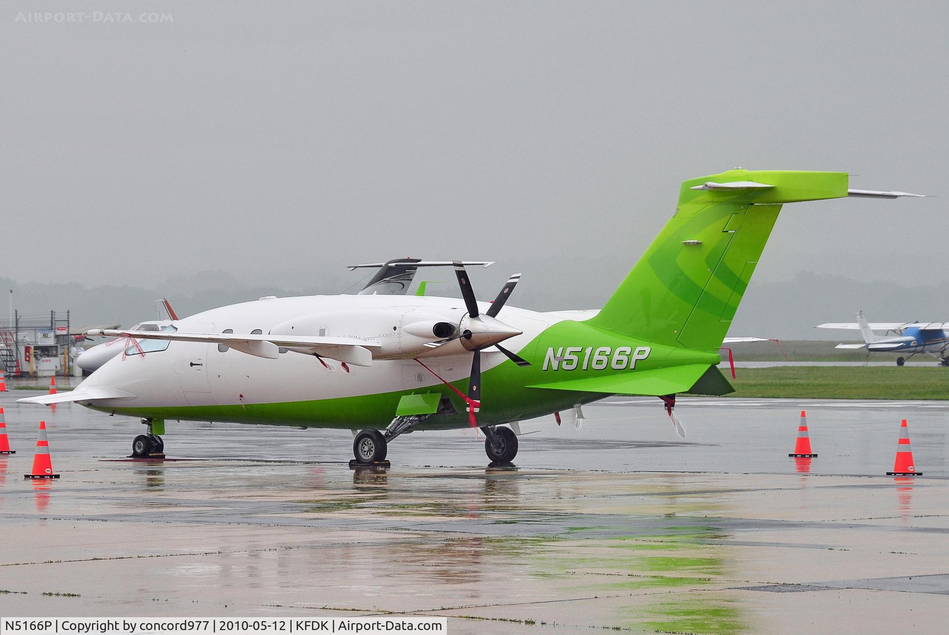 N5166P, 2007 Piaggio P-180 C/N 1129, Seen at KFDK on 5/12/2010.