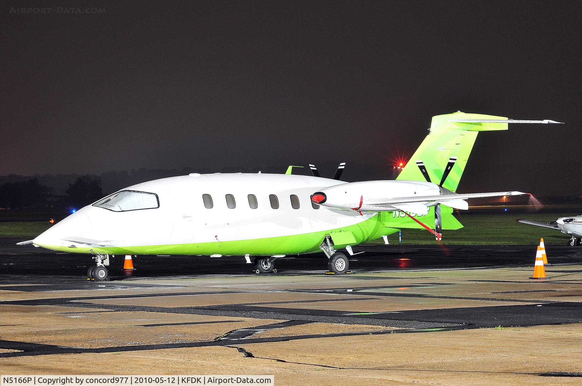 N5166P, 2007 Piaggio P-180 C/N 1129, Seen at KFDK on 5/12/2010.