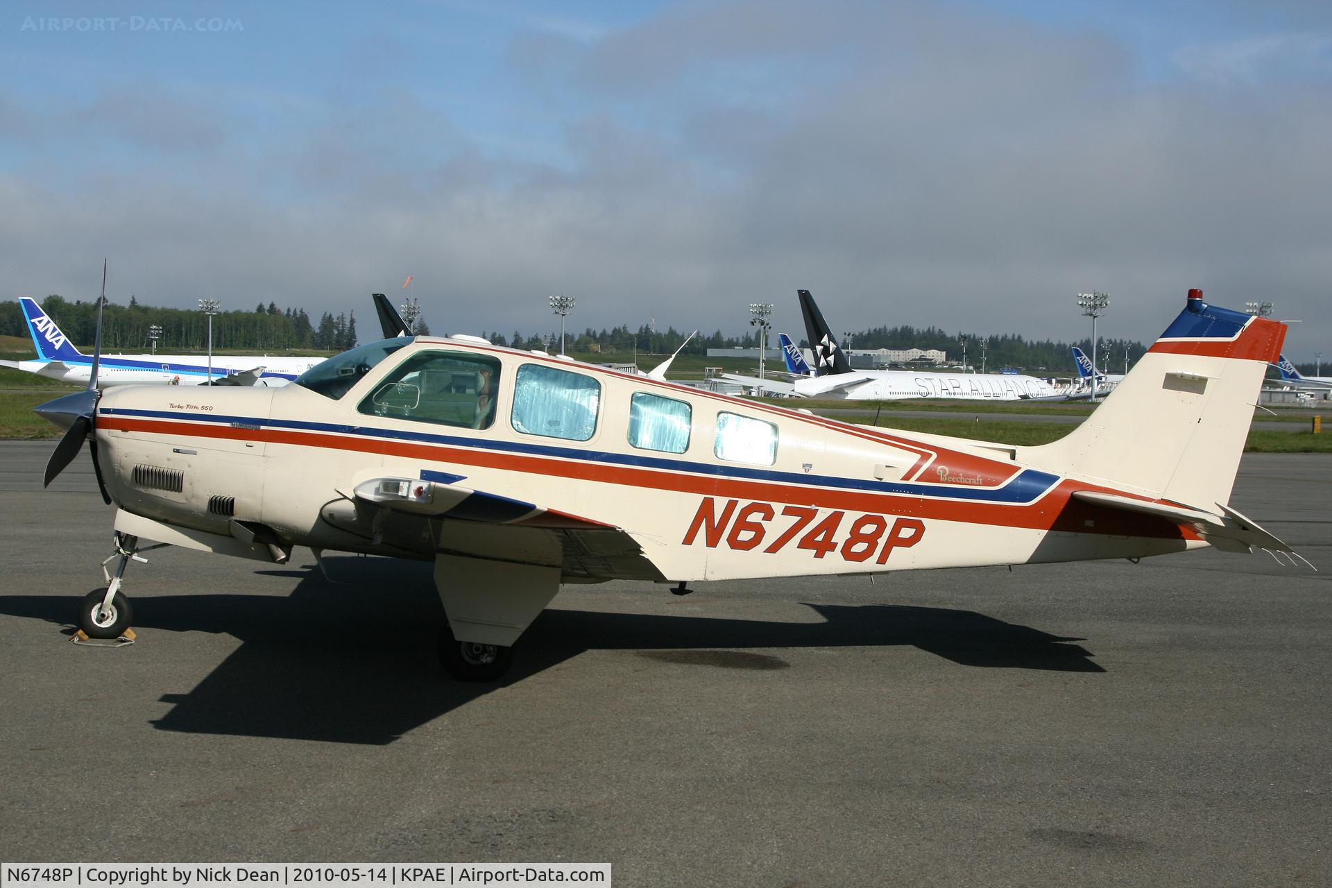 N6748P, 1984 Beech A36 Bonanza 36 C/N E-2131, KPAE