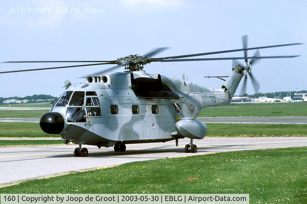 160, Aérospatiale SA-321G Super Frelon C/N 160, visitor to the 2003 Heli Days at Bierset. Still an impressive machine!