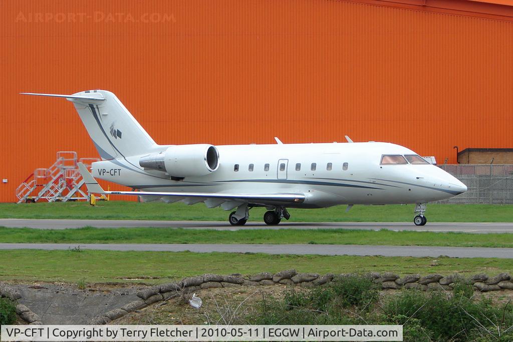 VP-CFT, 1990 Canadair Challenger 601-3A (CL-600-2B16) C/N 5067, Challenger 604 at Luton