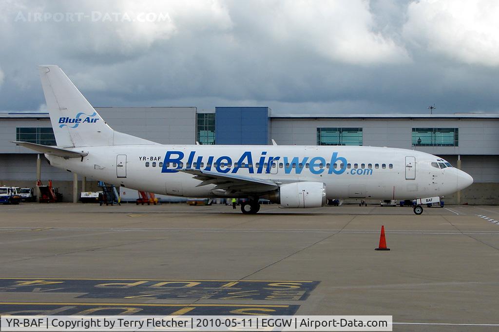 YR-BAF, 1989 Boeing 737-322 C/N 24453, Blue Air B737 at Luton