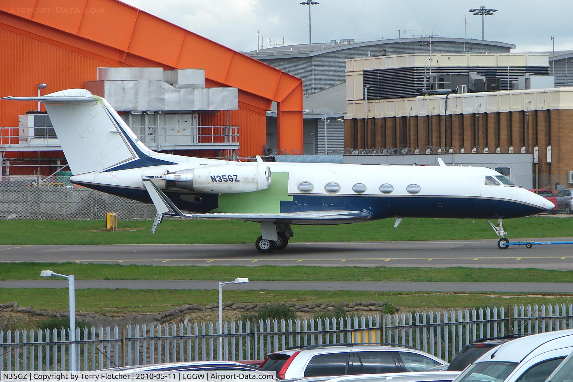 N35GZ, 1985 Gulfstream Aerospace G-1159A Gulfstream III C/N 465, 1985 Gulfstream Aerospace G-1159A towed for engine runs