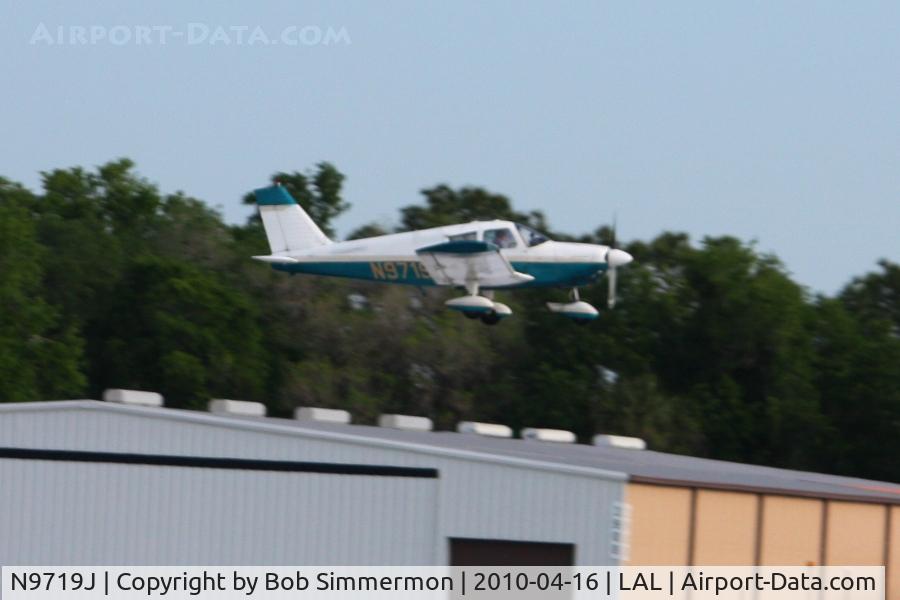 N9719J, Piper PA-28-180 Cherokee C/N 283911, Arriving at Lakeland, FL during Sun N Fun 2010.
