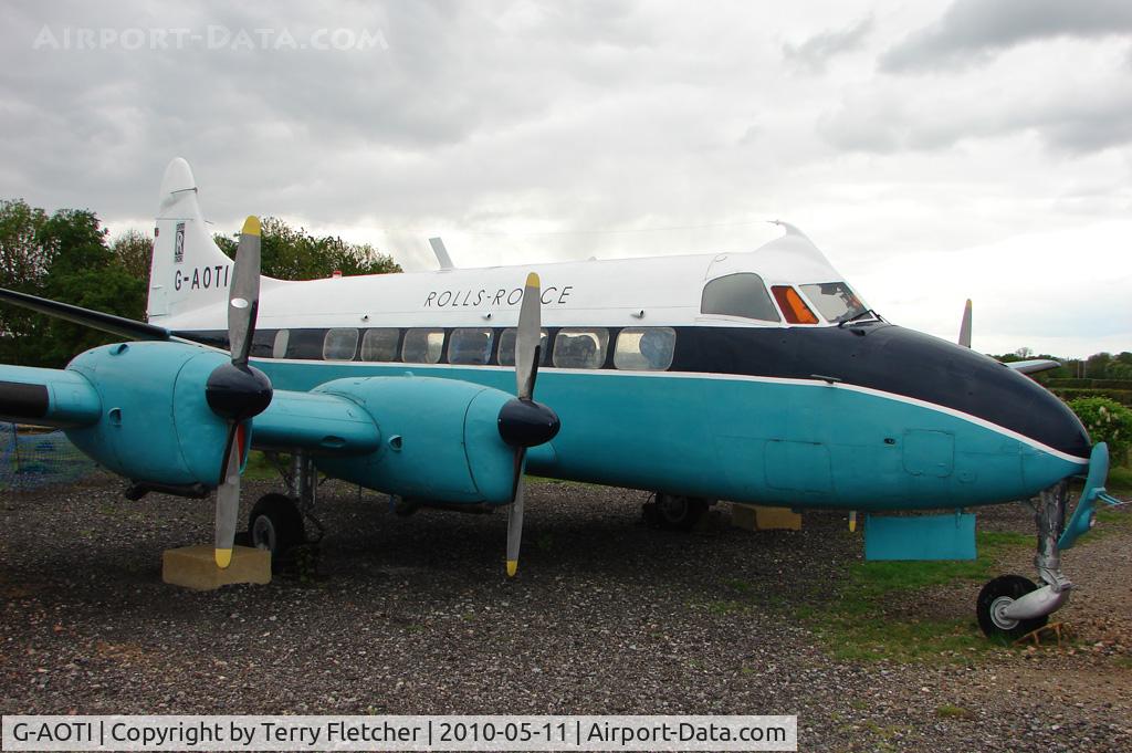 G-AOTI, 1956 De Havilland DH-114 Heron 2D C/N 14107, 1956 De Havilland DH114 HERON 2D at DHAHC London Colney