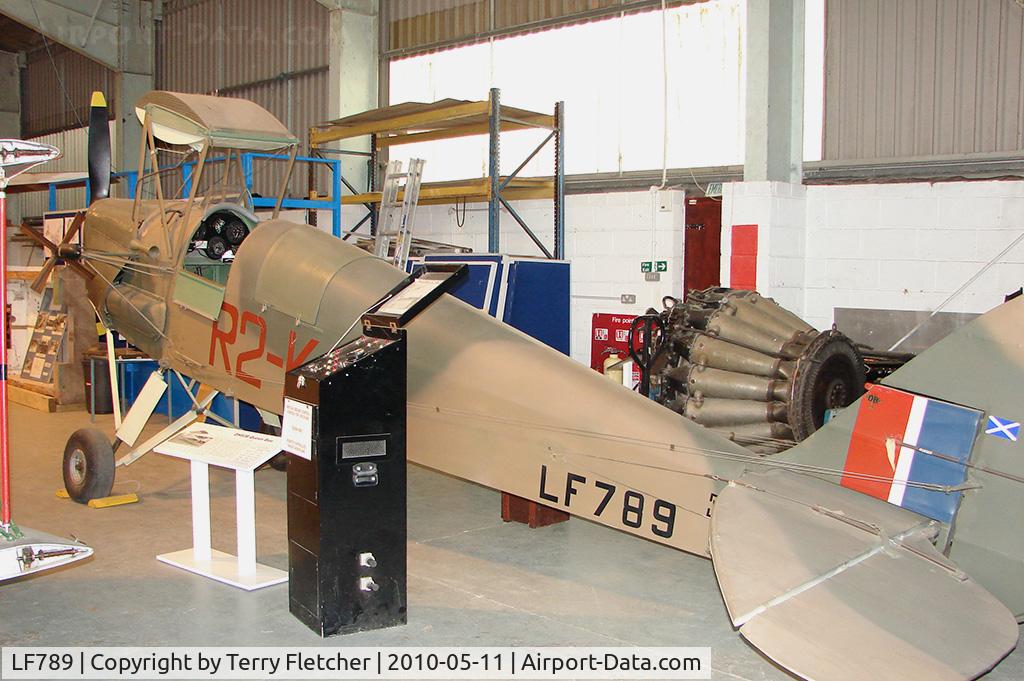LF789, De Havilland DH.82B Queen Bee C/N BAPC186, De Havilland Queen Bee exhibited at De Havilland Aircraft Heritage Centre at London Colney