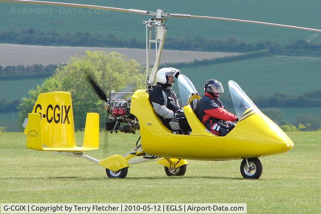 G-CGIX, 2010 Rotorsport UK MTOSport C/N RSUK/MTOS/026, taxying out at Old Sarum Airfield
