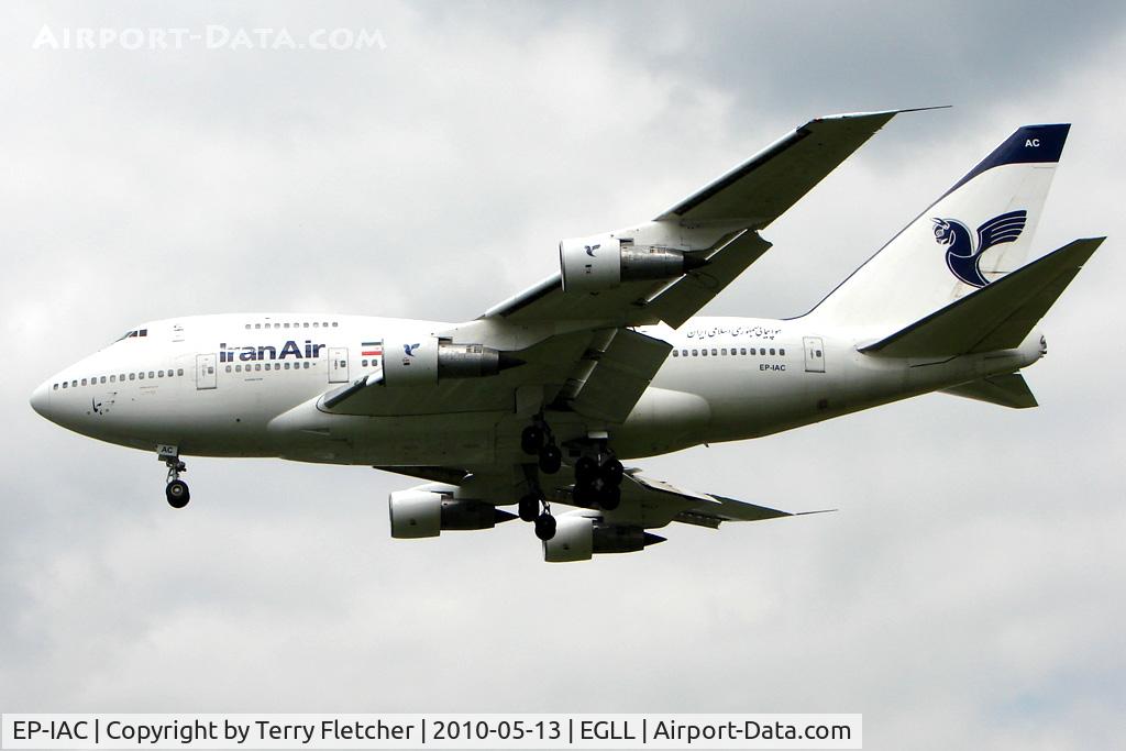 EP-IAC, 1977 Boeing 747SP-86 C/N 21093, Can't remember the last time I photographed a Boeing 747 SP !!!